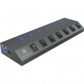 RaidSonic IB-HUB1701-C3 7 port USB 3.0 Type-A Hub