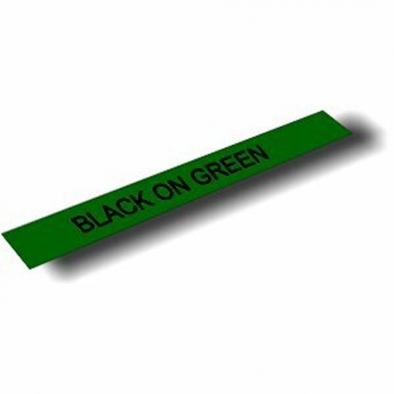 Brother Gloss Laminated Labelling Tape - 24mm, Black/Green