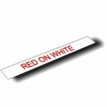 Brother Gloss Laminated Labelling Tape - 36 mm, Red on White, TZ