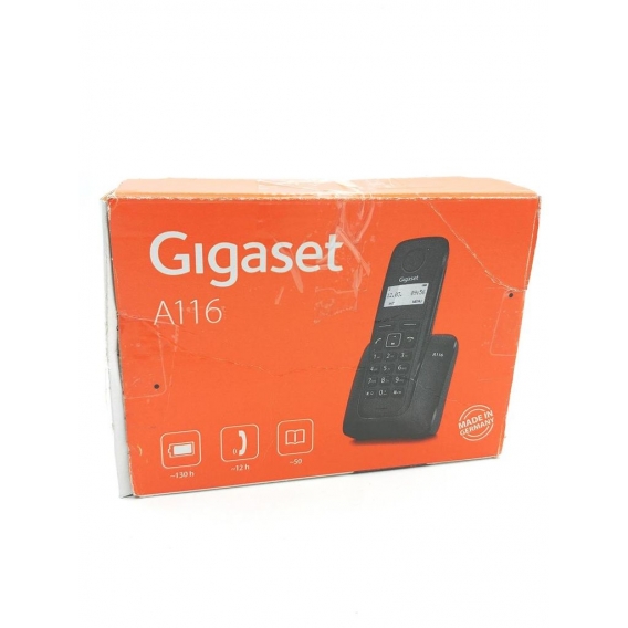 GIGASET A116 DECT-Telefon Schwarz Anrufer-Identifikation - Plug-Type C (EU)