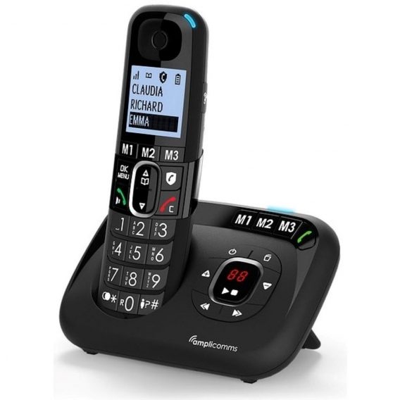 Amplicomms Bigtel 1580 Senior Schnurloses Telefon mit Anrufbeantworter