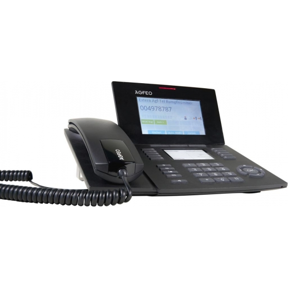 AGFEO Systemtelefon ST56 IP SENSORfon schwarz Schnurgebundenes Business Telefon