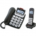Emporia GD61ABB Telefon Analoges/DECT-Telefon Schwarz, Silber Anrufer-Identifikation - Plug-Type C (EU)