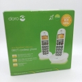 Doro PhoneEasy 100w duo DECT-Telefon Weiu00df Anrufer-Identifikation - Plug-Type C (EU)