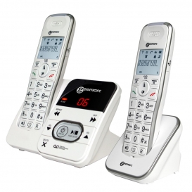 More about Geemarc AmpliDECT 295 DUO mit 1 schnurlosem Schwerhörigen-Telefon 30 dB mit integriertem Anrufbeantworter und einem Zusatztelefo