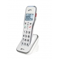 Geemarc AmpliDECT 595 DUO : 2 schnurlose verstärkte 50 dB Schwerhörigentelefone mit Fototasten, Anrufbeantworter, Sprachansage u