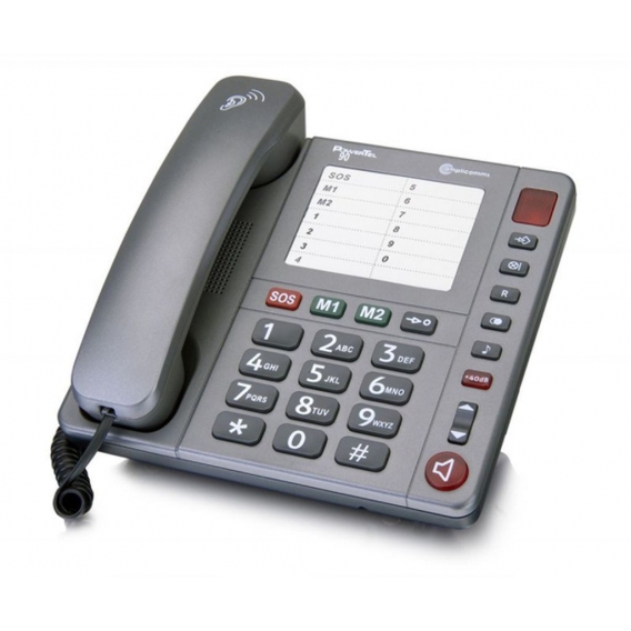 amplicomms PowerTel 90 Analoges Telefon Grau