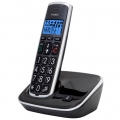 Fysic FX-6000 - DECT-Telefon für Senioren mit große Tasten, 1 Mobilteil, schwarz