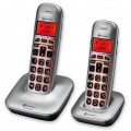amplicomms BigTel 1202, Schnurloses Grou00dftastentelefon mit zusu00e4tzlichem Mobilteil, Hu00f6rgeru00e4tkompatibel - Plug-Type