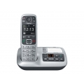 Gigaset E550A Großtasten Schnurlostelefon mit Anrufbeantworter platin
