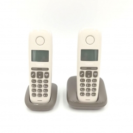 More about Gigaset A170 Duo Schnurloses Festnetztelefon DECTGAP Taupe Version Française Home (26,44)