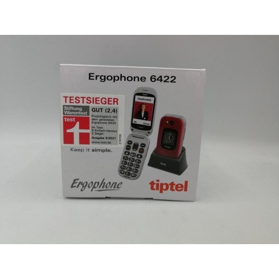 TIPTEL Seniorenhandy Ergophone 6422 rot