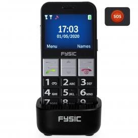 More about Fysic FM-7810 - Benutzerfreundliches Handy für Senioren mit Notruftaste, schwarz/aluminium