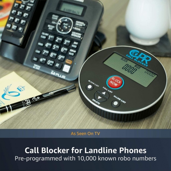 CPR Call Blocker V10000 - Blockieren Sie alle störenden, PPI-Anrufe, Betrugsfälle, Anrufe und unerwünschten Anrufe ins Festnetz.