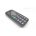 Brondi Amico Unique, GSM-Mobiltelefon für alte Leute mit großen Tasten, Taste SOS und Remote-Funktion, Dual-SIM, laut, Schwarz (