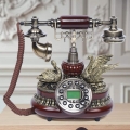 Festnetztelefone Retro Telefon Schnurgebundene Antikes Telefon Dekoration für für Büro-Home-Hotel Café Bar mit Schwanendekoratio