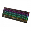 Kompakte kabelgebundene mechanische Tastatur mit 61 Tasten Double Shot Keycaps 6 / N-Tasten-Rollover-LED Hintergrundbeleuchtungs