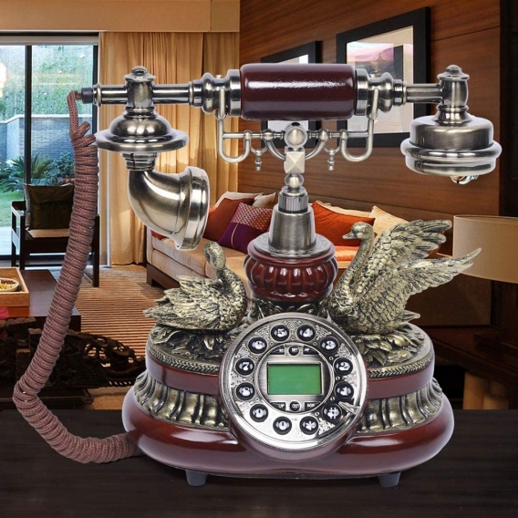 Retro Telefon Vintage   Festnetztelefon Schnurgebundene Telefon Haustelefon   für Hause Büro oder Schmuckgeschäft