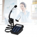 Call Center-Telefonwahltelefon Kabelgebundenes Telefon mit Rauschunterdrueckung Mono-Headset Klare Sprachqualitaet Anrufer-ID Wa