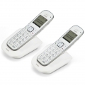 Fysic FX-9000 DUO - DECT-Telefon für Senioren mit große Tasten und 2 Mobilteilen, weiß