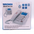 Brondi Bravo 90 LCD Fixed Phone, White