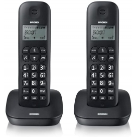 More about Brondi Telephone cordless bronze gala twin 2 telephones Alarm clock / Phone book / Call ID