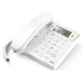 Nilox NXTFE01, Analoges Telefon, Freisprecheinrichtung, 125 Eintragungen, Anrufer-Identifikation, Schwarz