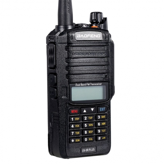 BAOFENG UV-9R Plus Funkgerät Zwei-Wege-Funk-Dualband-Walkie-Talkie-FM-Transceiver IP67 Wasserdichter staubdichter Funkgerät