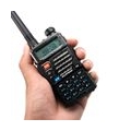 UV-5R E Walkie Talkie Dual Band VHF/UHF, mit LED-Anzeige 128 Speicherkanal, Tragbares 2-Wege-Funkgerät, professionell und einfac