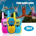 3 Stk Kinder Walkie Talkie, 6 km Langstrecken Kinder Walkie Talkie Kinderspielzeug Beste Geschenke für Jungen und Mädchen