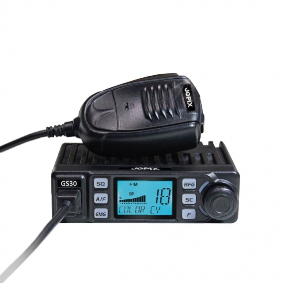 CB-Radiosender JOPIX GS30 40 CH AM / FM 12-24 V ASQ RF Multicolor-Bildschirmverstärkung