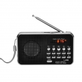 L-938 Mini-FM-Radio Digital Portable 3W Stereo-Lautsprecher MP3-Audio-Player High Fidelity Sound Qualität w / 1,5-Zoll-Display-B