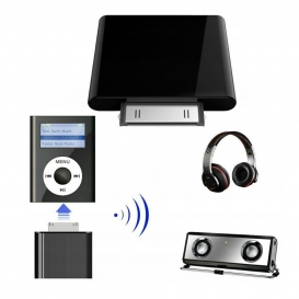 More about Bluetooth Transmitter 30PIN Wireless Audio Adapter Stereo Sender, Plug und Play & Automatisch Unterstützen für iPhone,iPod Mini,
