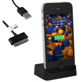 More about mumbi USB Dockingstation für iPhone 4 4S Dock / Basisstation inkl. USB Datenkabel mit Line Out