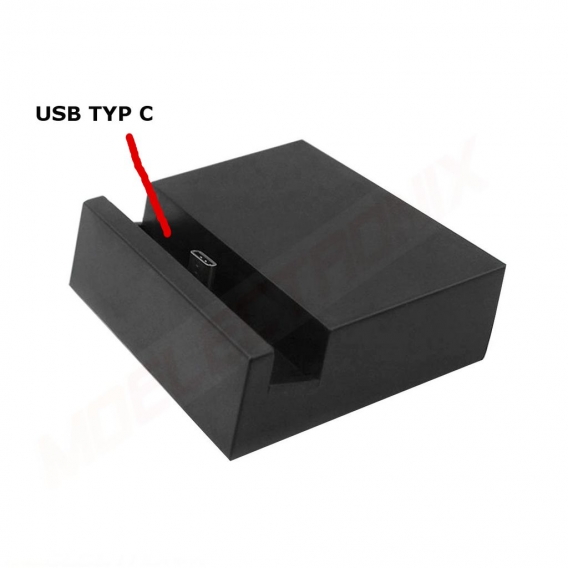 USB 3.1 Typ C Docking SCHWARZ Station Dock Ladestation Ladegerät für UMIDIGI Crystal
