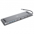 11 in 1 USB Typ C 3.1 Hub Laptop Dockingstation Adapter HDMI / 3x USB 3.0 / USB-C / USB-C PD (Power Delivery) / VGA 1900x1200 @ 