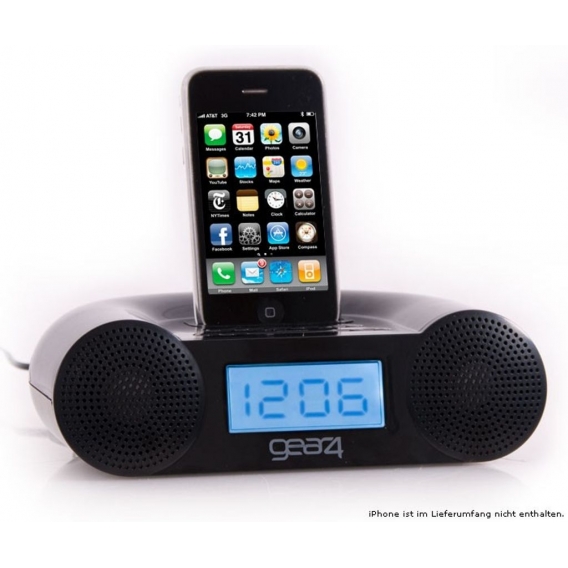 Gear4 PG434 CRG-60 Uhrenradio, MP3-Wiedergabe, Apple iOS Docking