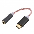 USB C auf 3,5 mm Audioadapter Kopfhöreranschluss USB Typ C auf AUX für PC-Smartphones Farbe Schwarz