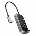 Typ-C-Dockingstation Transfer Hochaufloesende Multimedia-Schnittstelle USB3.0-Hub mit 3,5-mm-Buchse / unterstuetzter Service Dig