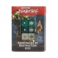 Games Workshop Warcry: Harbingers of Destruction Dice Set, Würfelsatz, Schwarz, Grün, Weiß, 16 Stück(e)