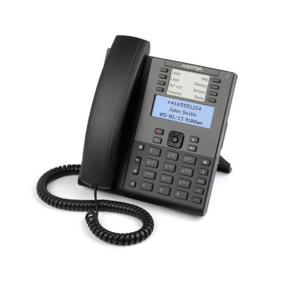 Aastra 6865I Strahlungsarmes Telefon, Rufnummernanzeige, Freisprechfunktion, Ethernet