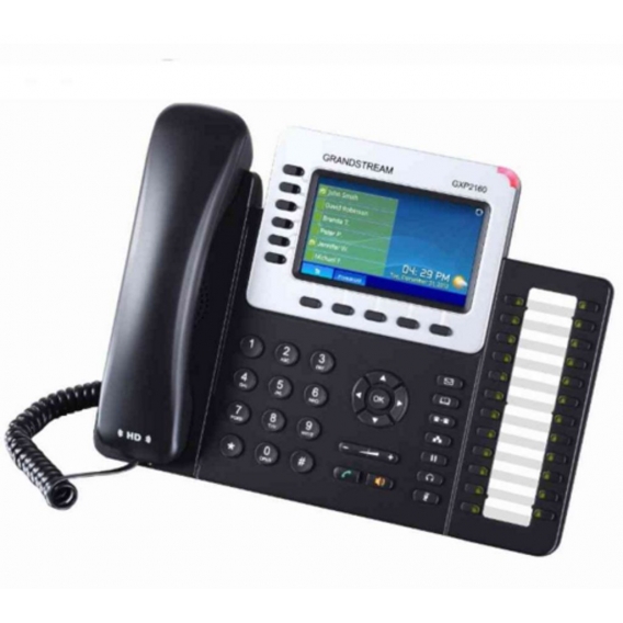 Grandstream GXP 2140 Telefon, Farbdisplay, Rufnummernanzeige, Freisprechfunktion, Bluetooth, Ethernet, USB-Anschluss