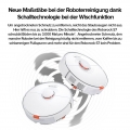 Roborock S7 Staubsauger Sonic Saugroboter Kehrroboter Kindersicherung Weiß mit (2pcs Original Mopp+ 2pcs Seitenbürste)