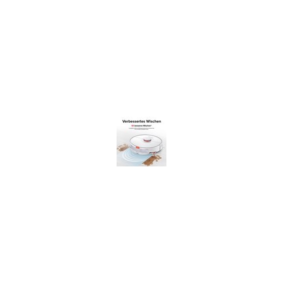 Roborock S7 Staubsauger Sonic Saugroboter Kehrroboter Kindersicherung Weiß mit (2pcs Original Mopp+ 2pcs Seitenbürste)
