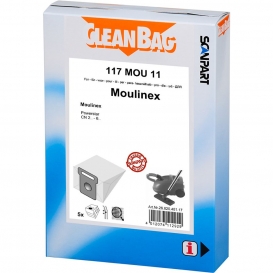 More about Cleanbag 117 MOU 11, Moulinex - CQ 9.01 - Powerstar - CN 2 - 6 Satrap - Energy Class - 1400w - ACN 657 - CN 657145, 6 Stück(e), 