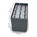 Q-Batteries 24V Gabelstaplerbatterie 7 PzS 875 Ah DIN A (827 * 486 * 627mm L/B/H) Trog 57014037 inkl. Aquamatik, ACHTUNG: Mindes