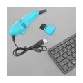 Mini Tischstaubsauger Staubsammlerbürste Für Auto PC Kamera Tierhaare Himmelblau+Mini Tischstaubsauger Staubsammlerbürste Für Au