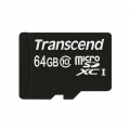 Transcend 64GB microSDXC | Class 10 Speicherkarte ECC + SD-Adapter