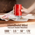 Handheld Mini Vacuum Sealer Maschine Cordless USB wiederaufladbare Vakuum-Versiegelungssystem Food Storage Saver mit 10 wiederve