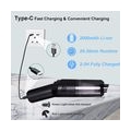 Staubsauger Handstaubsauger Auto,USB aufladbar Tragbar Leicht Mini Staubsauger,Auto-Staubsauger Kabellos für Tierhaare, Heim und